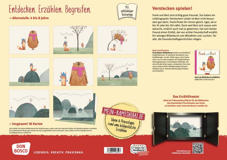 Produktbild: Frank und Bert. Kamishibai Bildkartenset