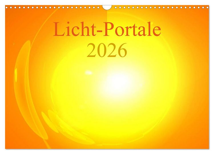 Produktbild: Licht-Portale 2026 (Wandkalender 2026 DIN A3 quer), CALVENDO Monatskalender