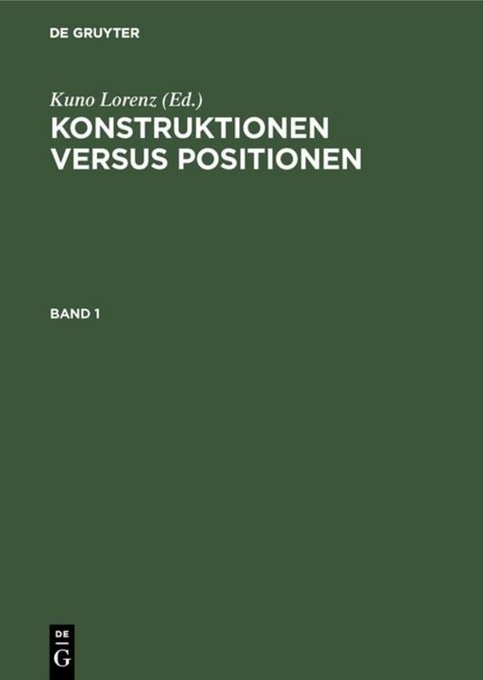 Produktbild: Konstruktionen versus Positionen
