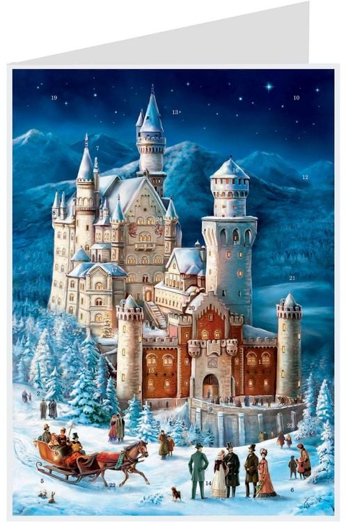 Produktbild: Postkarten- Adventskalender "Neuschwanstein"
