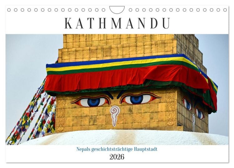 Produktbild: KATHMANDU, Nepals Hauptstadt (Wandkalender 2026 DIN A4 quer), CALVENDO Monatskalender