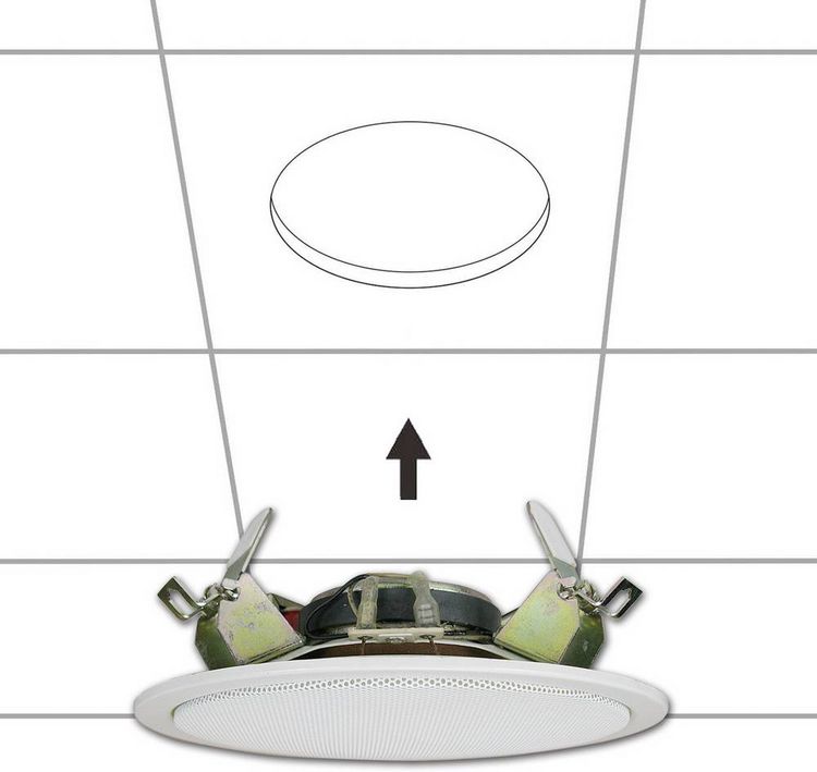 Produktbild: Renkforce SPE-178WT ELA-Einbaulautsprecher 40W 100V Wei&szlig; 1St.