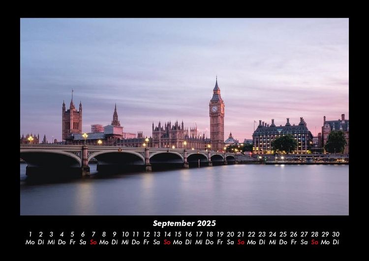 Produktbild: London 2025 Fotokalender DIN A3