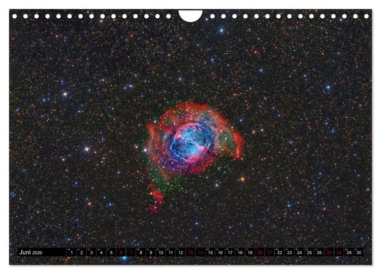 Produktbild: Galaktische Nebel (Wandkalender 2026 DIN A4 quer), CALVENDO Monatskalender