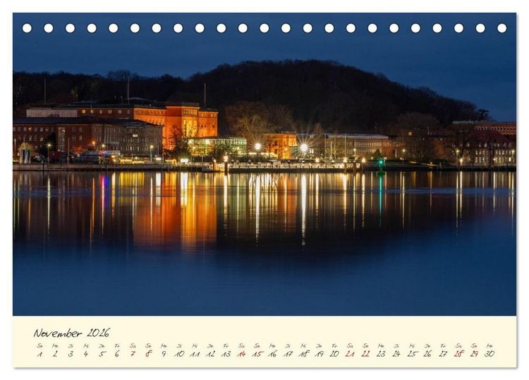 Produktbild: Kiel &ndash; Maritimes Flair im Wandel der Jahreszeiten (Tischkalender 2026 DIN A5 quer), CALVENDO Monatskalender