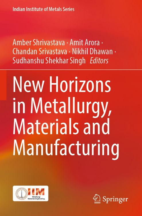 Produktbild: New Horizons in Metallurgy, Materials and Manufacturing