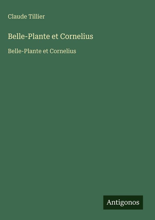 Produktbild: Belle-Plante et Cornelius