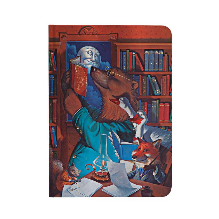 Produktbild: Hardcover Notizbuch Geschichten im Mondschein, Midi, Liniert