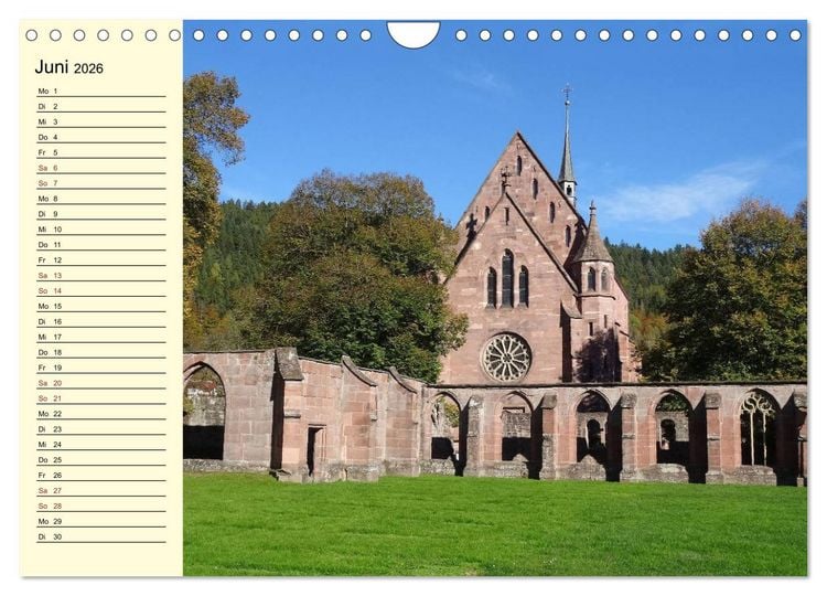 Produktbild: Sehenswertes in Baden-W&uuml;rttemberg erleben (Wandkalender 2026 DIN A4 quer), CALVENDO Monatskalender