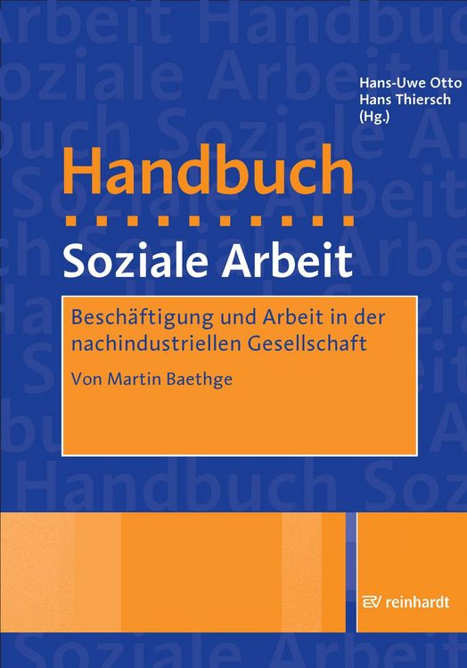 Produktbild: Besch&auml;ftigung und Arbeit in der nachindustriellen Gesellschaft