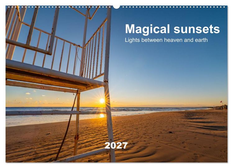 Produktbild: Magical sunsets. Lights between heaven and earth (Wall Calendar 2027 DIN A2 landscape), CALVENDO 12 Month Wall Calendar