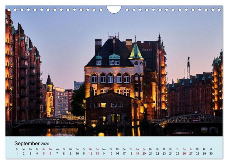 Produktbild: Freie Hansestadt Hamburg (Wandkalender 2026 DIN A4 quer), CALVENDO Monatskalender