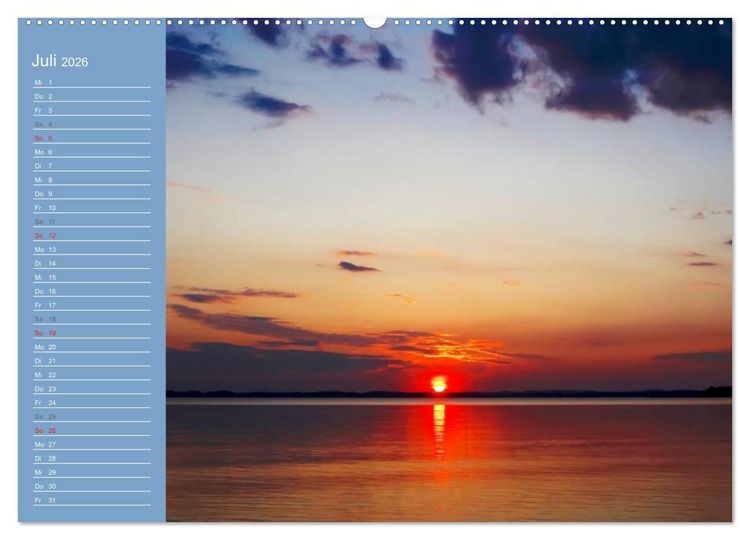 Produktbild: Am sch&ouml;nen Chiemsee (hochwertiger Premium Wandkalender 2026 DIN A2 quer), Kunstdruck in Hochglanz