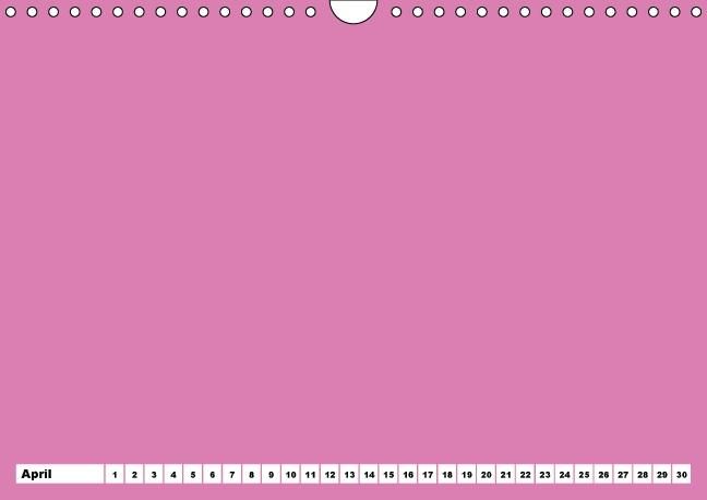 Produktbild: Bunter Bastelkalender f&uuml;r M&auml;dchen (Wandkalender immerw&auml;hrend DIN A4 quer)