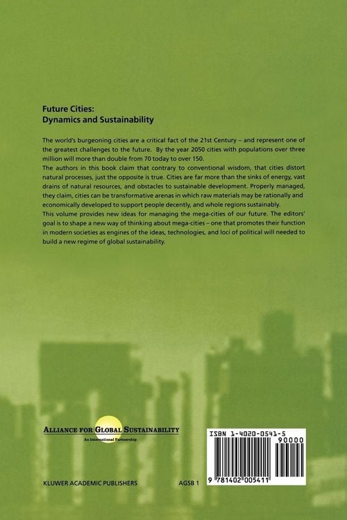 Produktbild: Future Cities: Dynamics and Sustainability