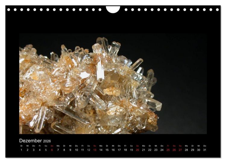 Produktbild: Mineralien aus dem Sauerland (Wandkalender 2026 DIN A4 quer), CALVENDO Monatskalender