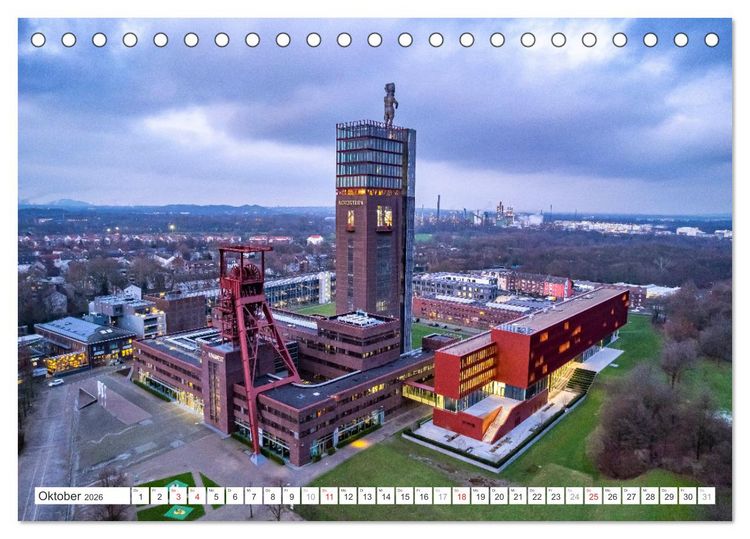 Produktbild: Die Zechen im Ruhrpott (Tischkalender 2026 DIN A5 quer), CALVENDO Monatskalender