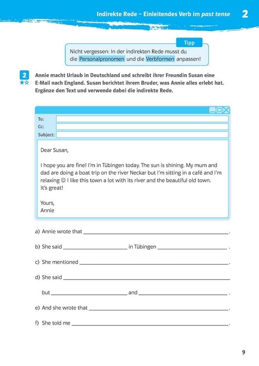 Produktbild: Klett 10-Minuten-Training Englisch Direct Speech - Indirect Speech 7./8. Klasse