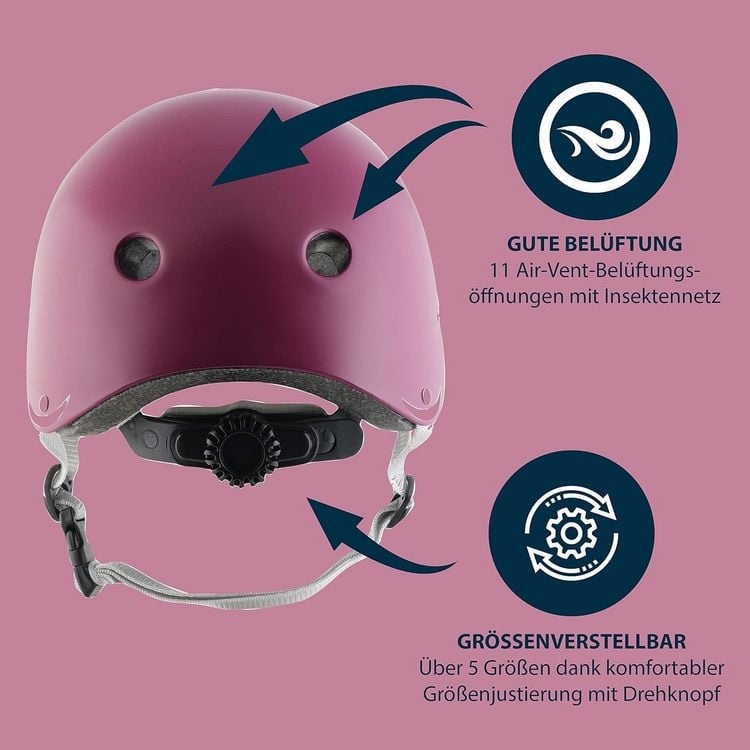 Produktbild: HUDORA 84124 - Skaterhelm, berry, Gr. 48-52
