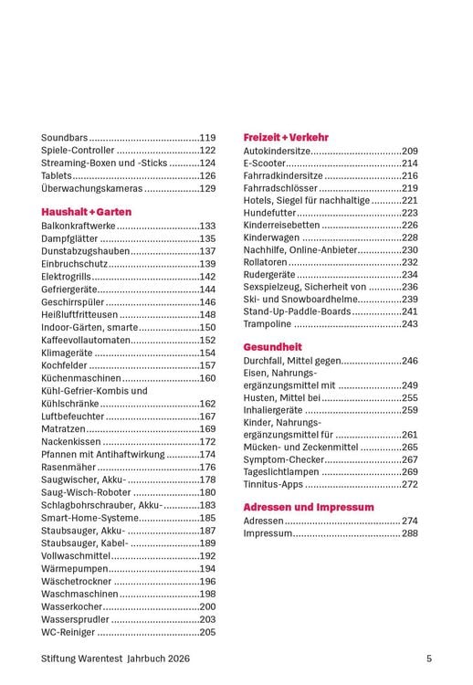 Produktbild: Stiftung Warentest Jahrbuch 2026
