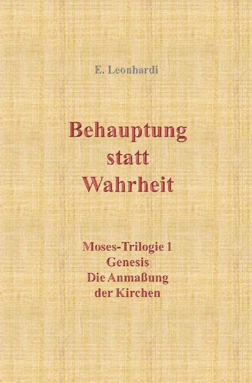 Produktbild: Moses-Trilogie / Behauptung statt Wahrheit