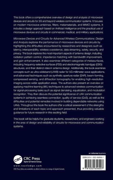 Produktbild: Microwave Devices and Circuits for Advanced Wireless Communication