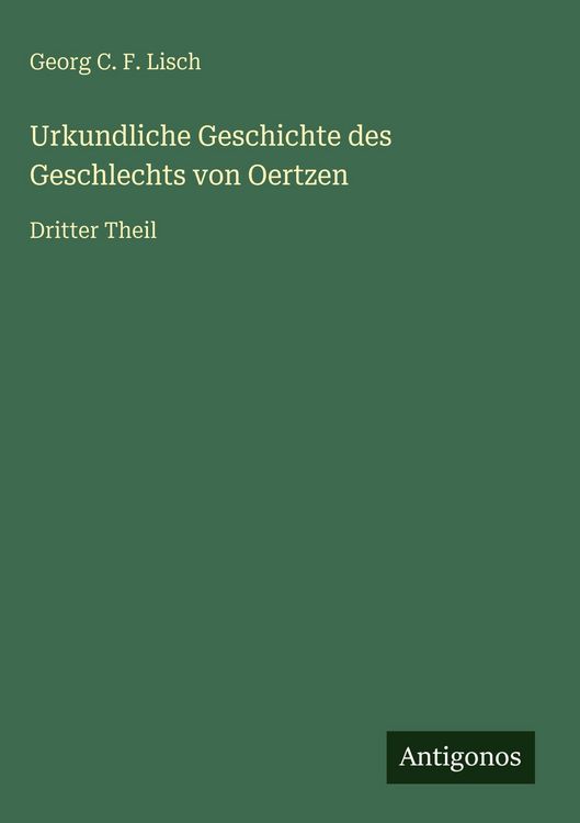 Produktbild: Urkundliche Geschichte des Geschlechts von Oertzen