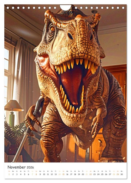 Produktbild: Tyrannosaurus Rex - Kleine Arme, gro&szlig;e Abenteuer (Wandkalender 2026 DIN A4 hoch), CALVENDO Monatskalender