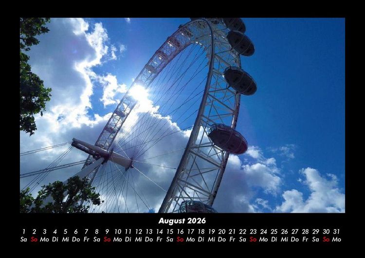 Produktbild: London 2026 Fotokalender DIN A3
