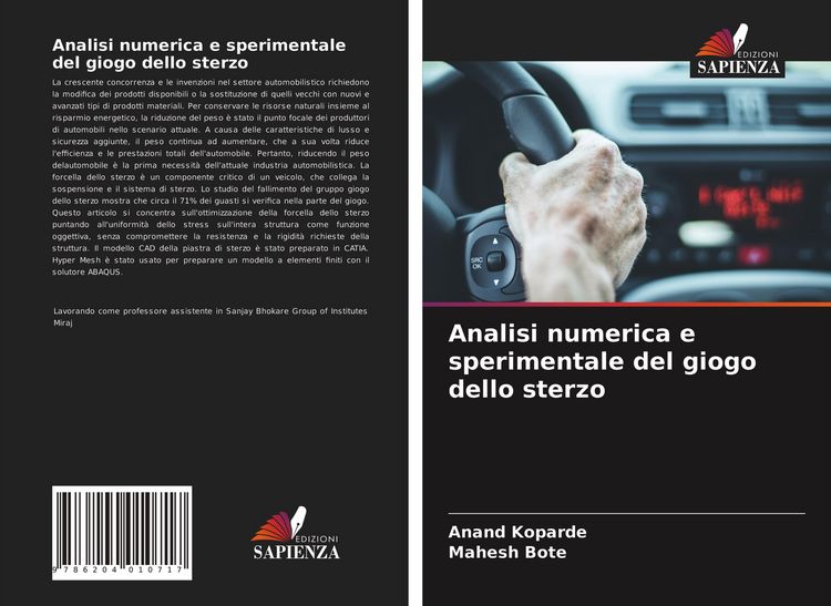 Produktbild: Analisi numerica e sperimentale del giogo dello sterzo