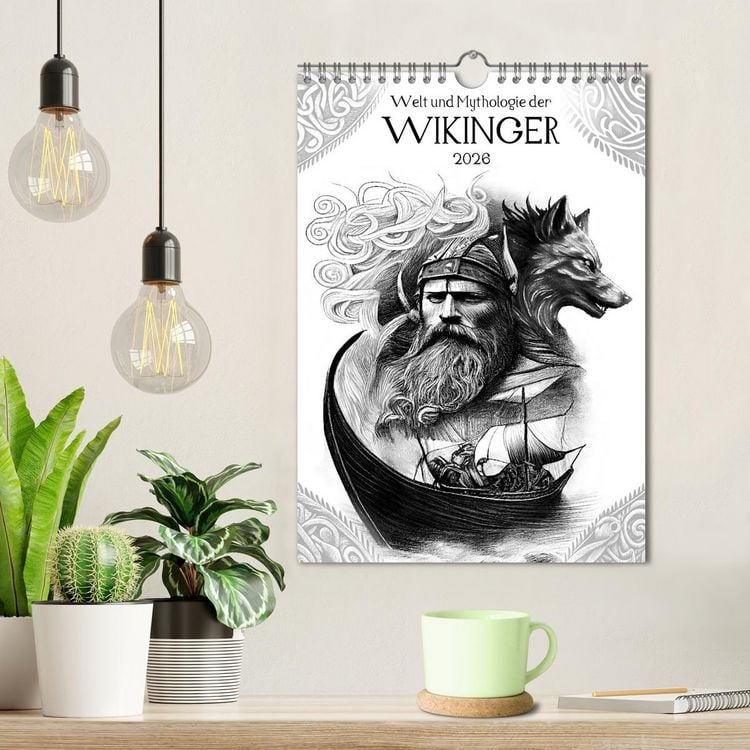 Produktbild: Welt und Mythologie der Wikinger (Wandkalender 2026 DIN A4 hoch), CALVENDO Monatskalender