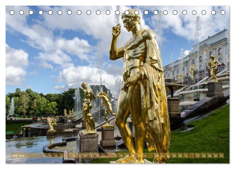Produktbild: St. Petersburg - Alles Gold was gl&auml;nzt (Tischkalender 2026 DIN A5 quer), CALVENDO Monatskalender