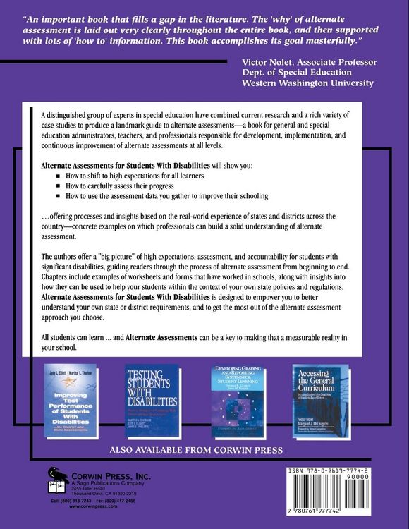 Produktbild: Alternate Assessments for Students With Disabilities