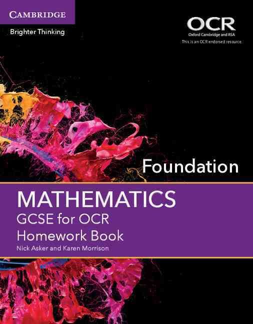 Produktbild: GCSE Mathematics for OCR Foundation Homework Book