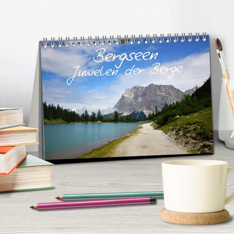 Produktbild: Bergseen - Juwelen der Berge (Tischkalender 2026 DIN A5 quer), CALVENDO Monatskalender