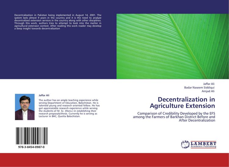 Produktbild: Decentralization in Agriculture Extension