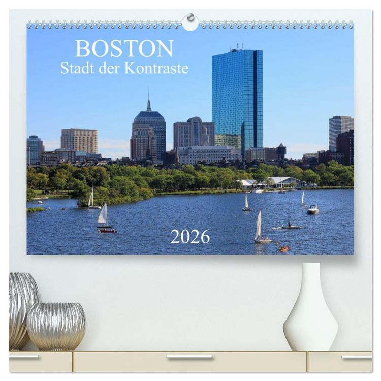 Produktbild: Boston - Stadt der Kontraste (hochwertiger Premium Wandkalender 2026 DIN A2 quer), Kunstdruck in Hochglanz