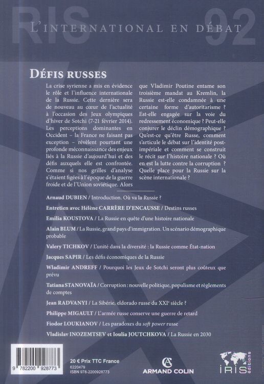 Produktbild: Revue Internationale et