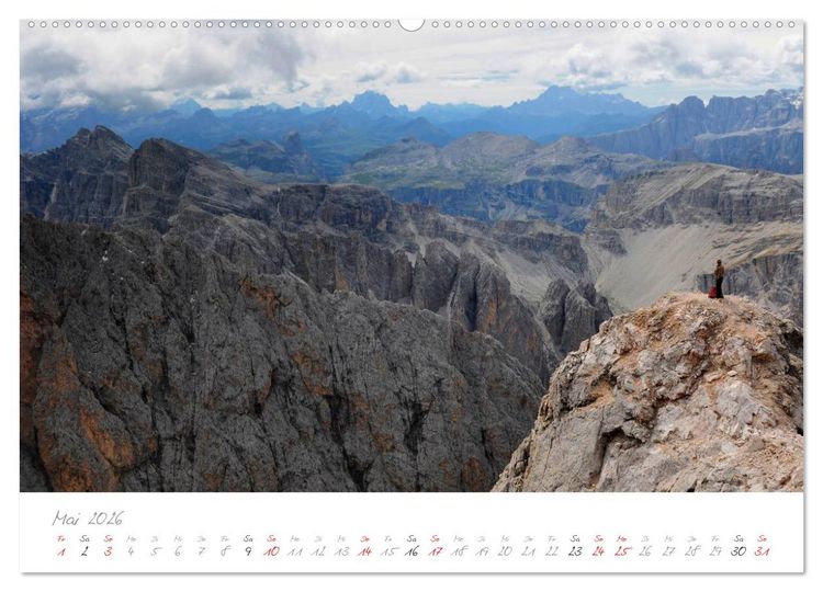 Produktbild: S&uuml;chtig nach den Dolomiten (Wandkalender 2026 DIN A2 quer), CALVENDO Monatskalender