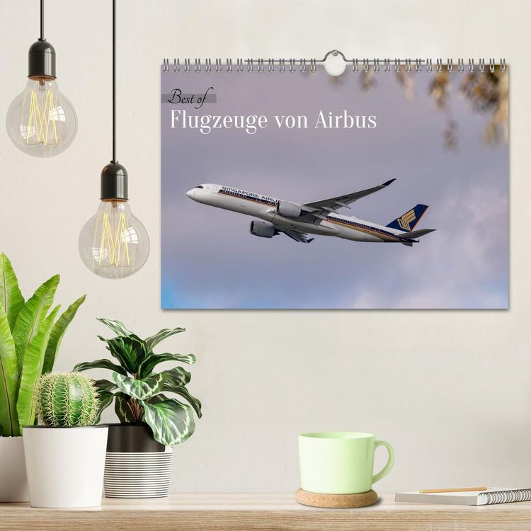 Produktbild: Flugzeuge von Airbus 2026 (Wandkalender 2026 DIN A4 quer), CALVENDO Monatskalender
