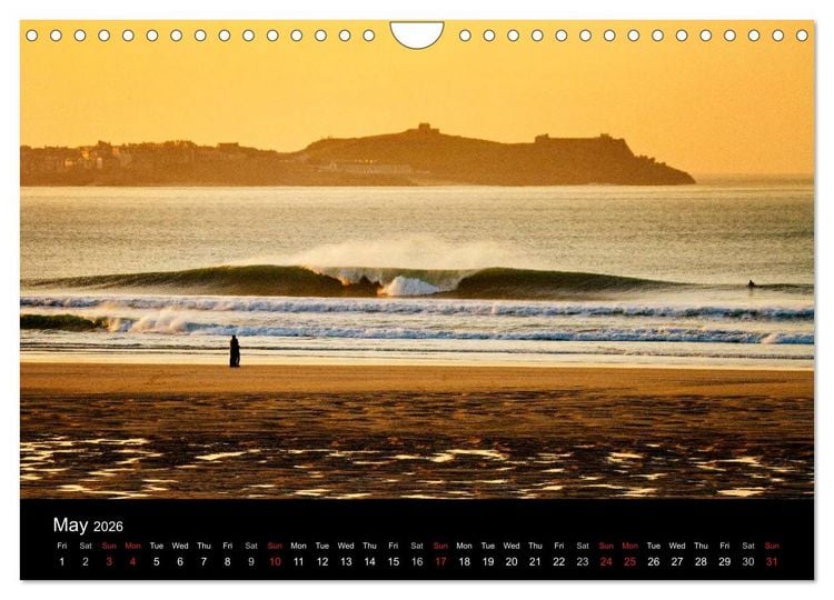 Produktbild: Waves in Cornwall (Wall Calendar 2026 DIN A4 landscape), CALVENDO 12 Month Wall Calendar