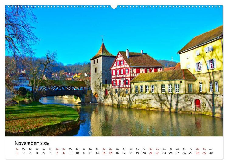 Produktbild: Hohenlohe - Zwischen Stadt und Land (Wandkalender 2026 DIN A2 quer), CALVENDO Monatskalender
