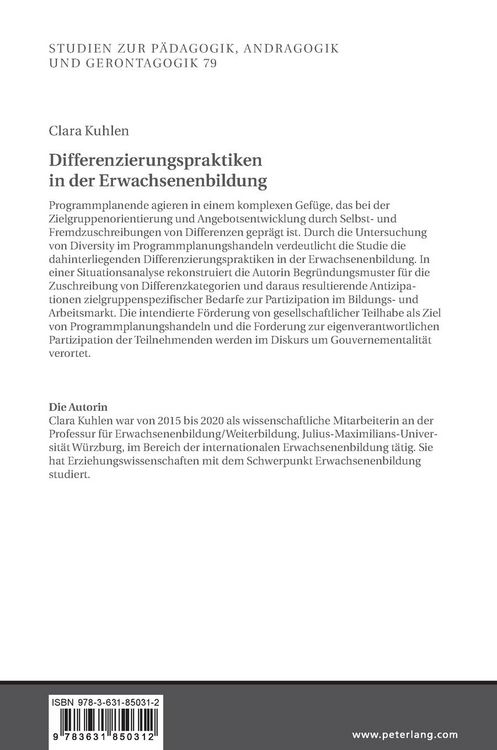 Produktbild: Differenzierungspraktiken in der Erwachsenenbildung