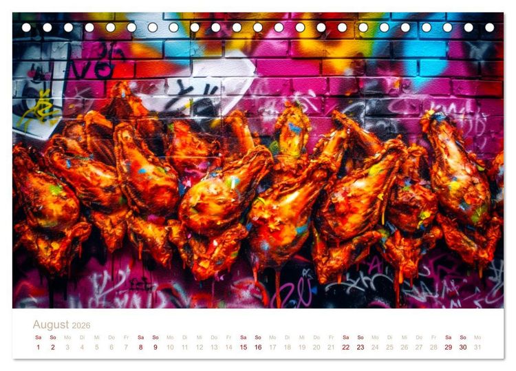Produktbild: FAST FOOD STREET STYLE (Tischkalender 2026 DIN A5 quer), CALVENDO Monatskalender