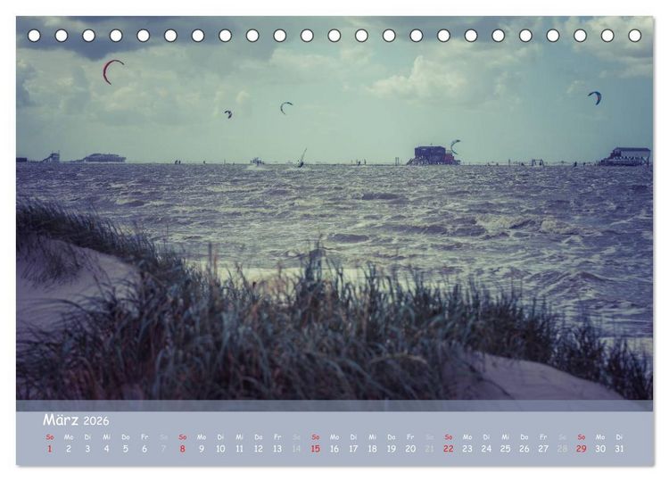 Produktbild: Mein St.Peter-Ording (Tischkalender 2026 DIN A5 quer), CALVENDO Monatskalender