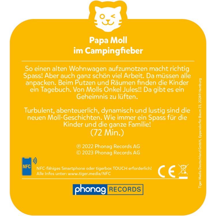 Produktbild: Tigercard - Papa Moll im Campingfieber