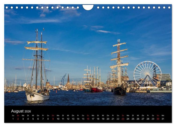 Produktbild: Rostock (Wandkalender 2026 DIN A4 quer), CALVENDO Monatskalender