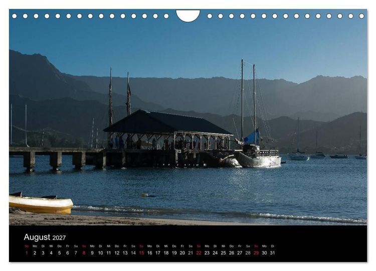 Produktbild: Hawaii - Kauai (Wandkalender 2027 DIN A4 quer), CALVENDO Monatskalender