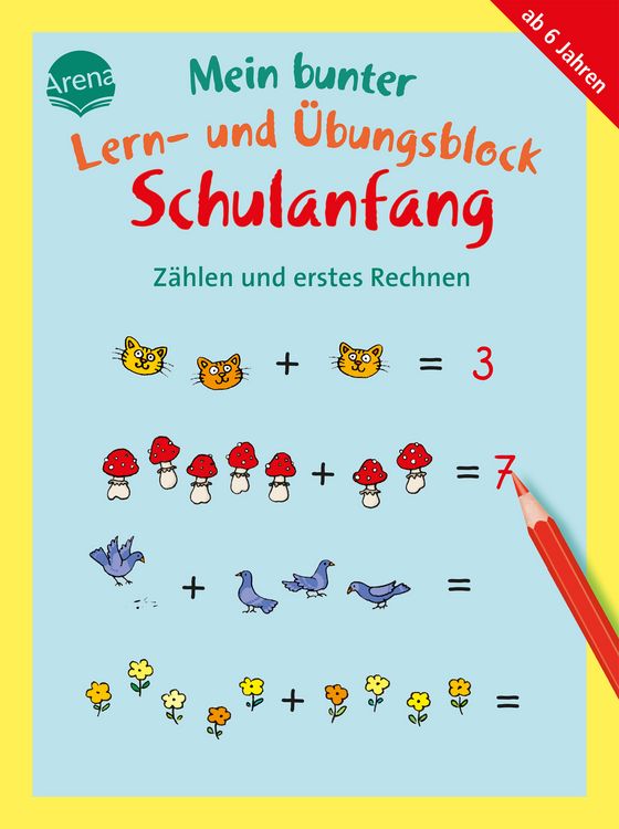 Produktbild: Mein bunter Lern- und &Uuml;bungsblock Schulanfang. Z&auml;hlen und erstes Rechnen