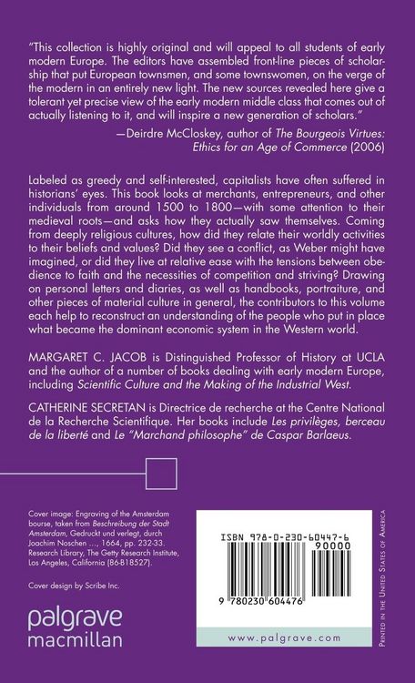 Produktbild: The Self-Perception of Early Modern Capitalists